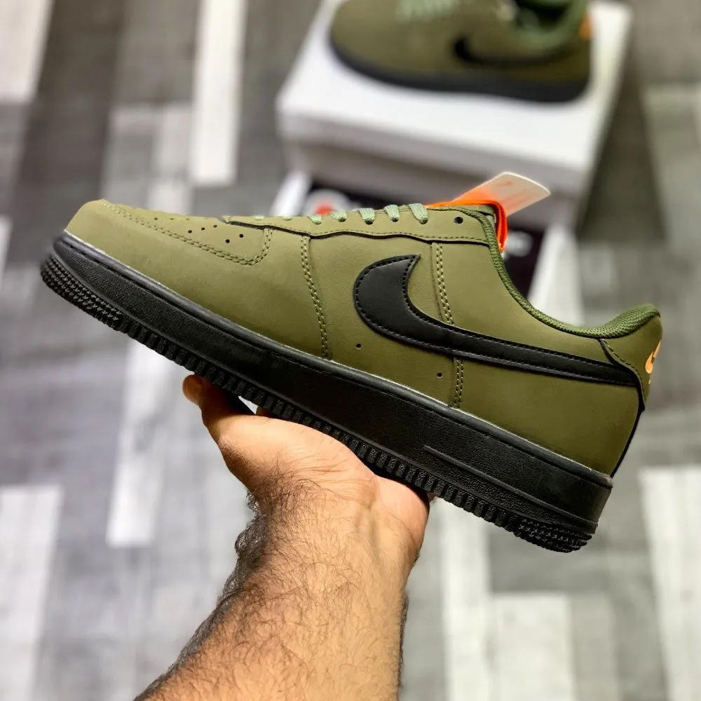 AF-1 Annthracitte (Military Green) Premium Batch Leather Edition
