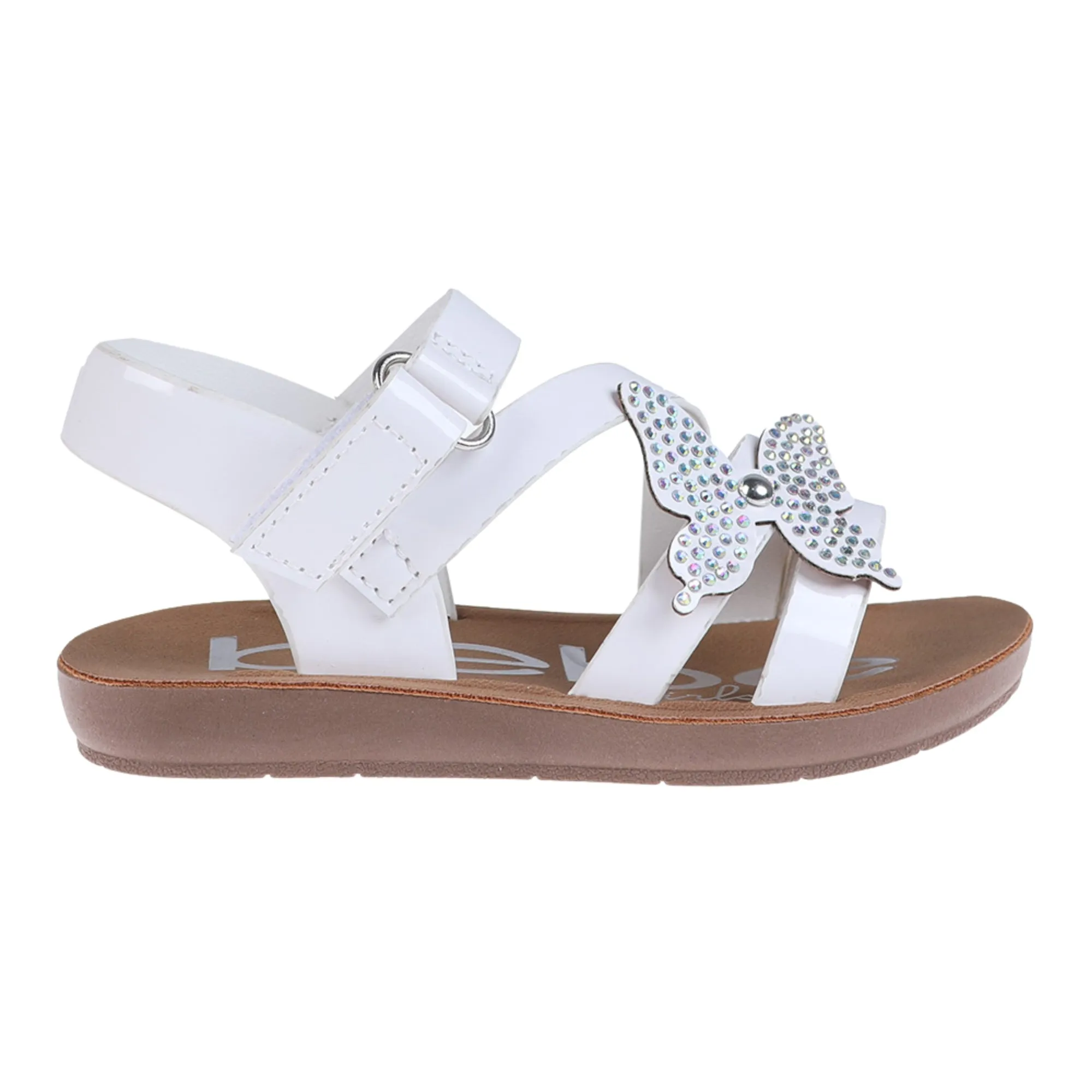 bebe Girls' Sandals - Cute and Comfy Toddler Girls' Summer Shoes, Perfect Beach Sandals for Toddlers with Charms and Flowers
