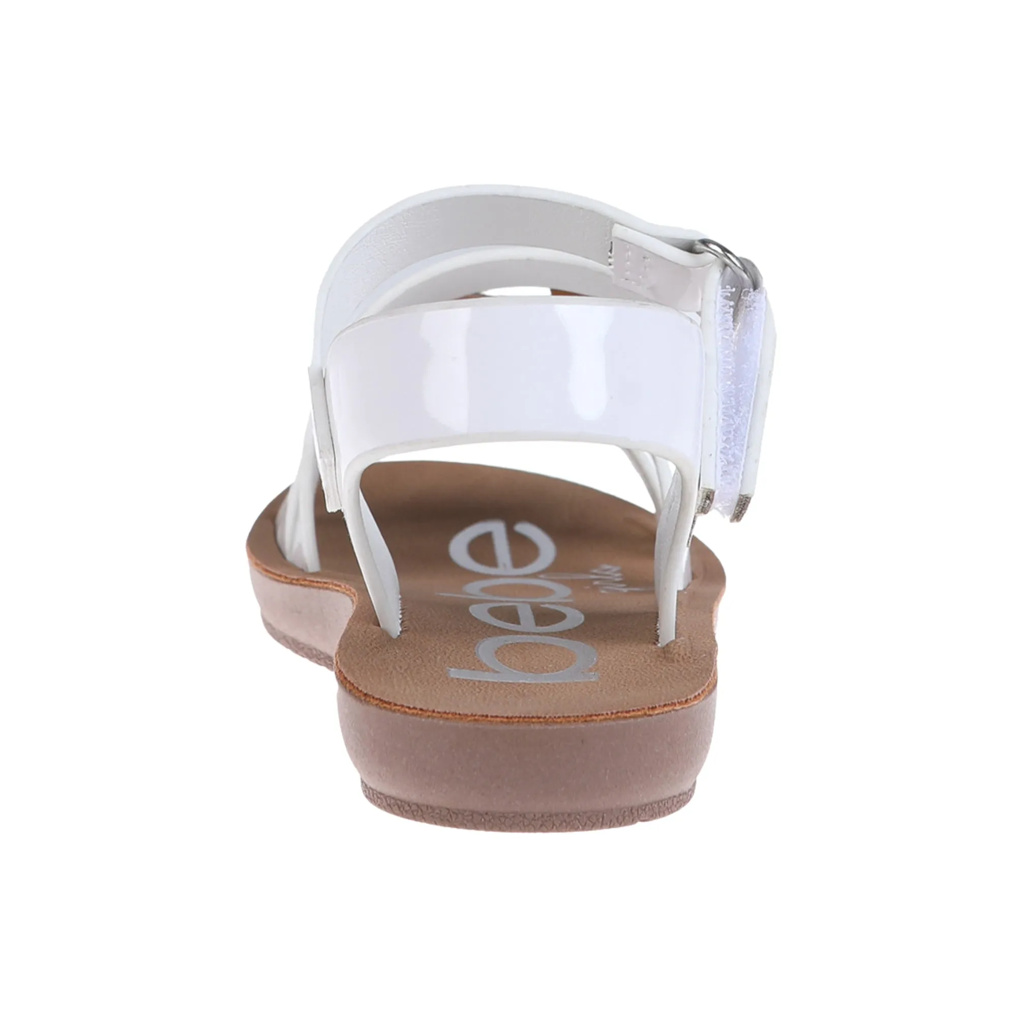 bebe Girls' Sandals - Cute and Comfy Toddler Girls' Summer Shoes, Perfect Beach Sandals for Toddlers with Charms and Flowers