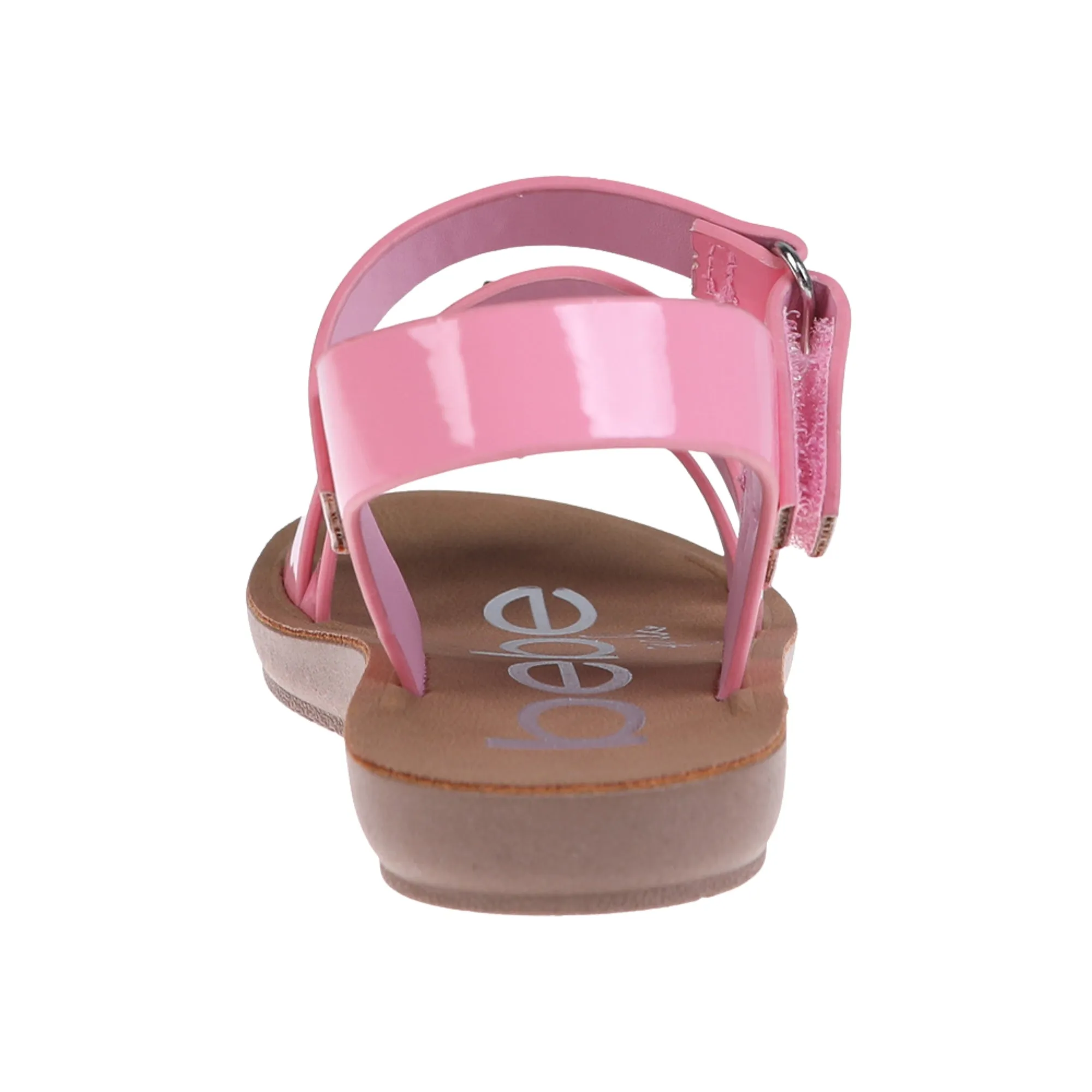 bebe Girls' Sandals - Cute and Comfy Toddler Girls' Summer Shoes, Perfect Beach Sandals for Toddlers with Charms and Flowers