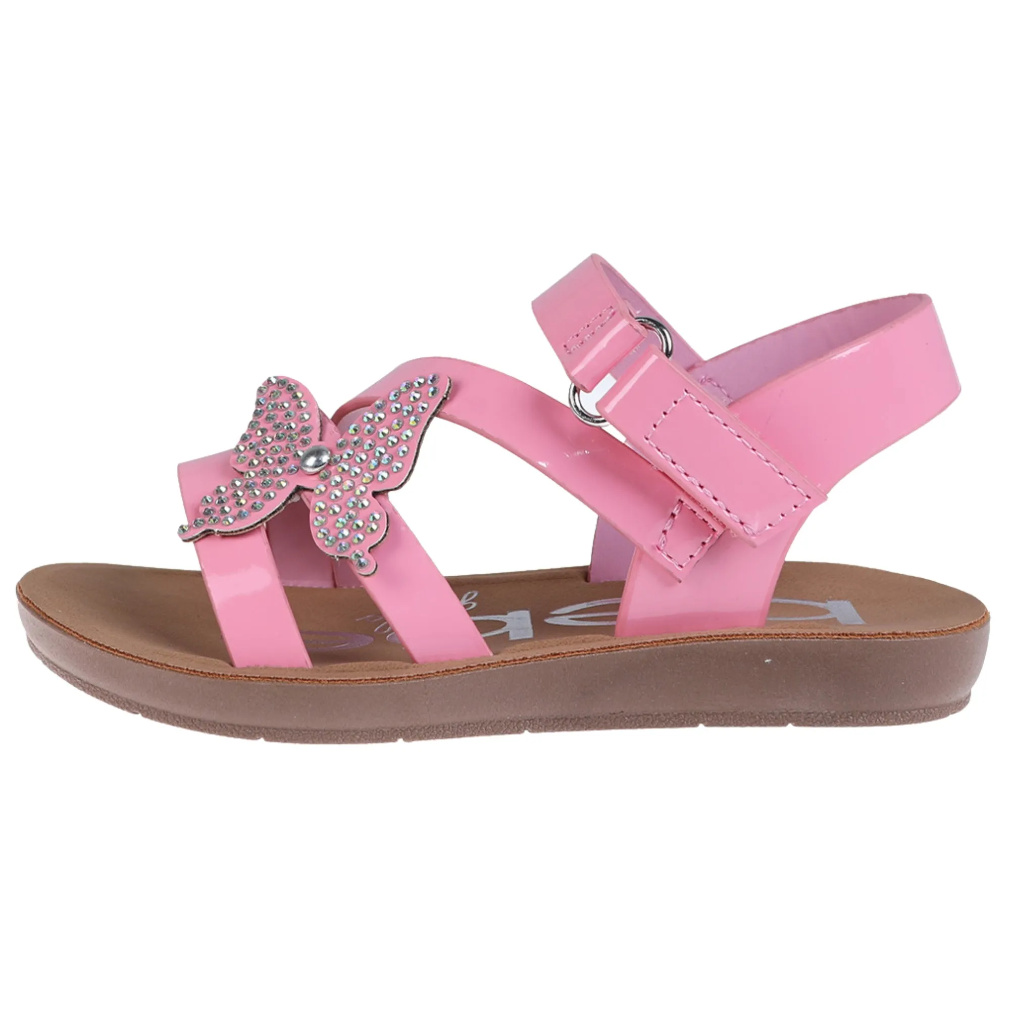 bebe Girls' Sandals - Cute and Comfy Toddler Girls' Summer Shoes, Perfect Beach Sandals for Toddlers with Charms and Flowers