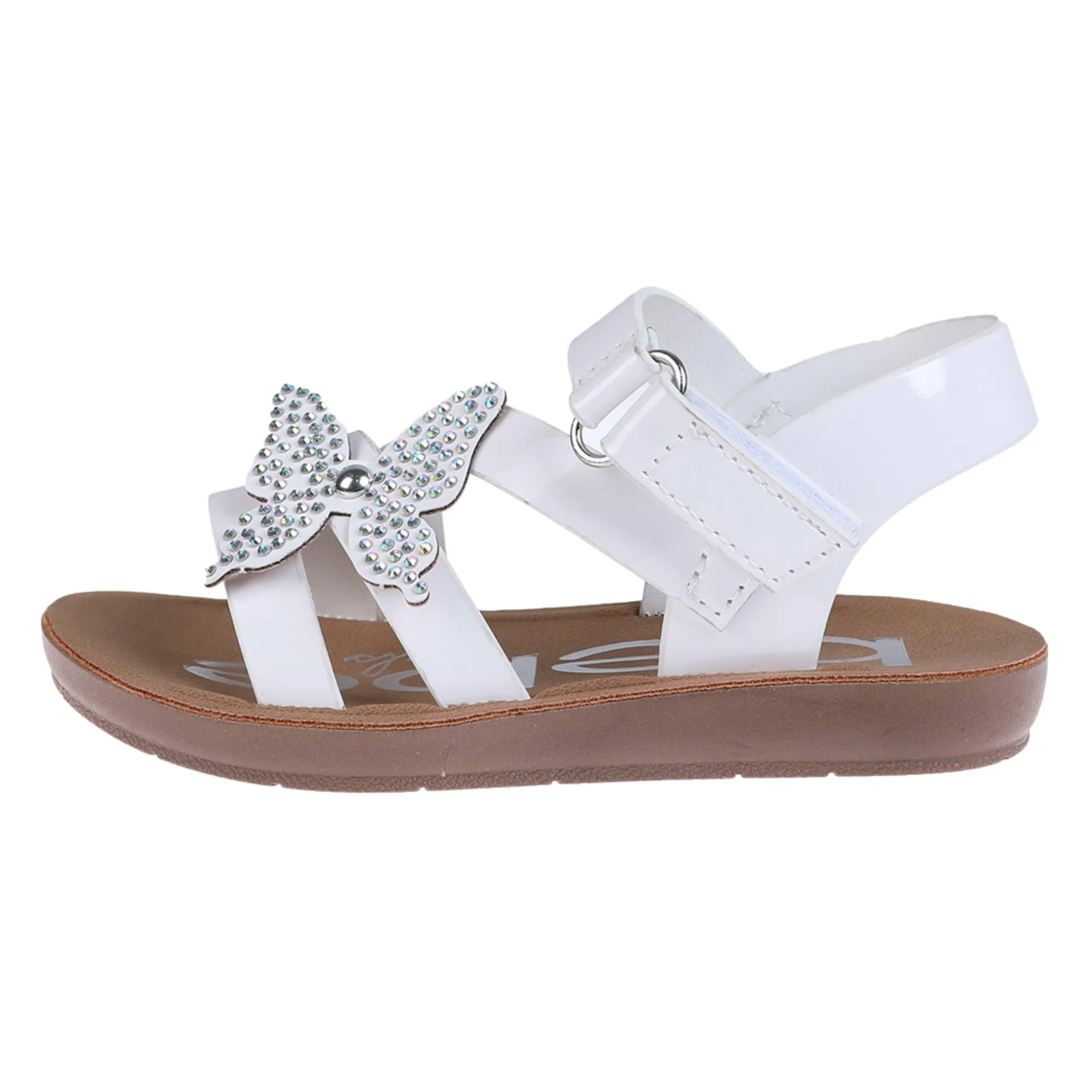bebe Girls' Sandals - Cute and Comfy Toddler Girls' Summer Shoes, Perfect Beach Sandals for Toddlers with Charms and Flowers