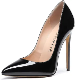 Castamere Women's High Heels Slip-On Pumps Pointy-Toe Elegant Stilettos Wedding Party Sexy Heel Shoes 12CM Heels Pump