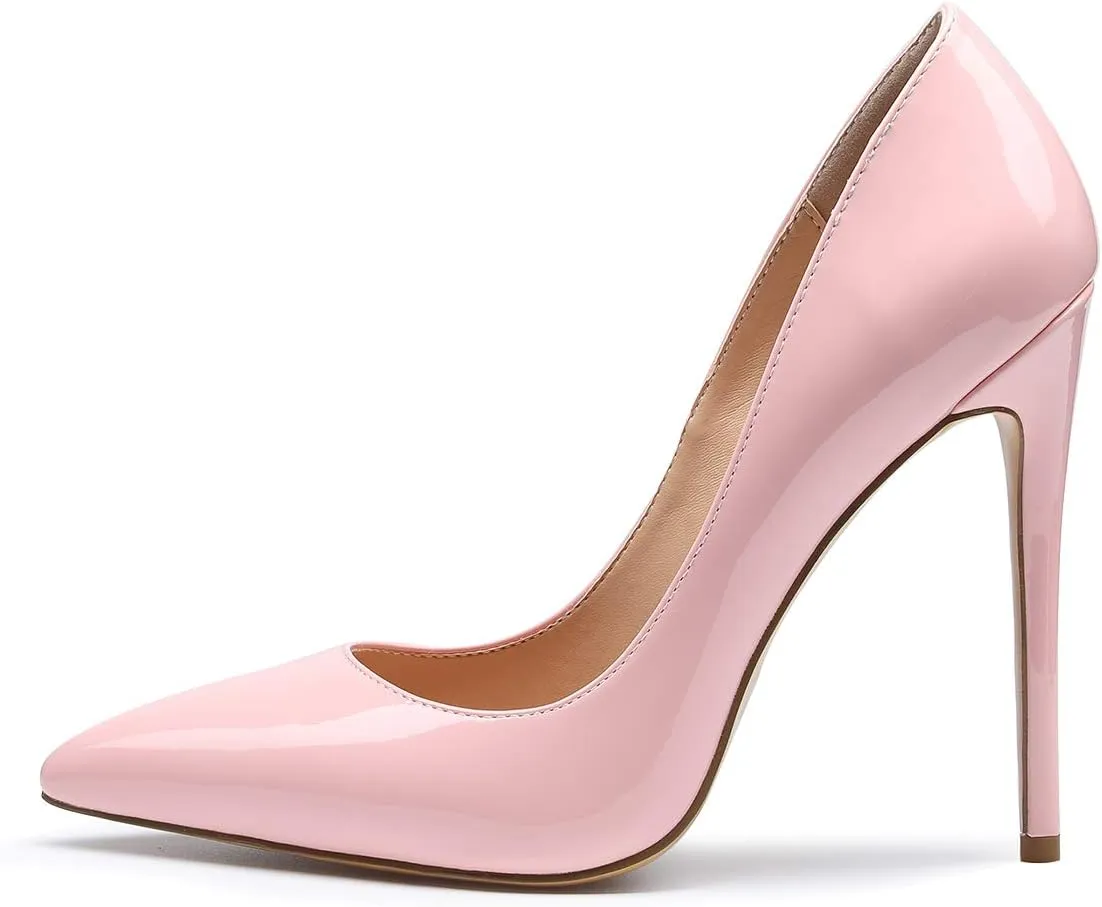 Castamere Women's High Heels Slip-On Pumps Pointy-Toe Elegant Stilettos Wedding Party Sexy Heel Shoes 12CM Heels Pump