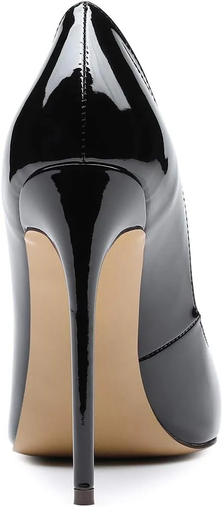 Castamere Women's High Heels Slip-On Pumps Pointy-Toe Elegant Stilettos Wedding Party Sexy Heel Shoes 12CM Heels Pump