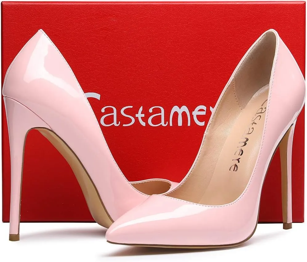 Castamere Women's High Heels Slip-On Pumps Pointy-Toe Elegant Stilettos Wedding Party Sexy Heel Shoes 12CM Heels Pump