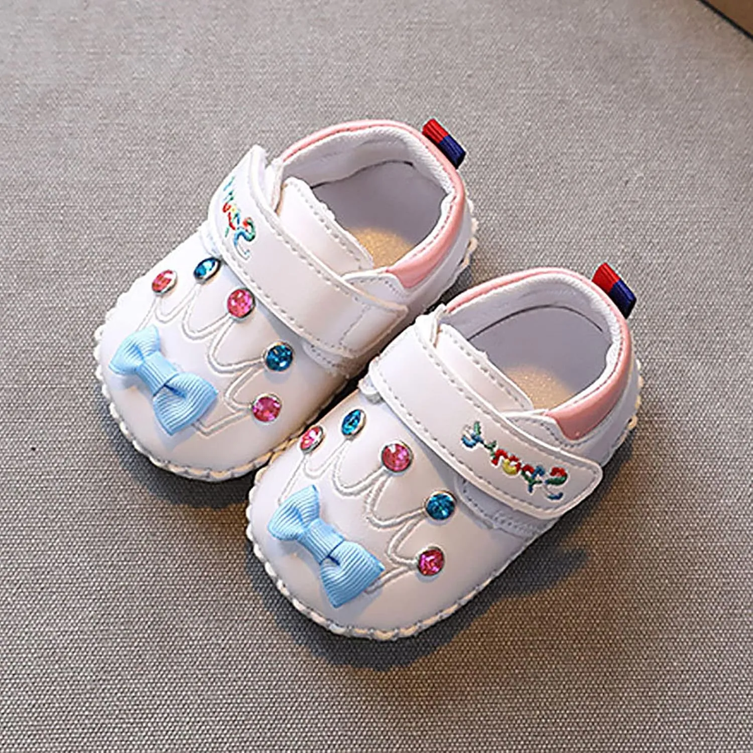 Cute 𝐂artoon Prewalkers Shoes for Infant Baby Boys Girls Soft Sole Leather Non Slip Comfortable Sports Footwear