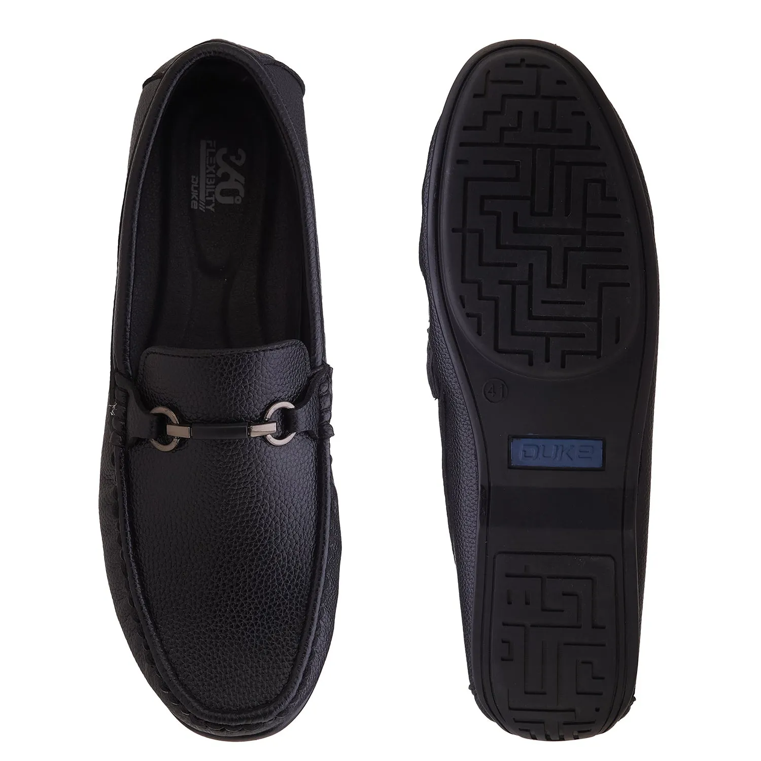 Duke Men Textured 360 Flexible Loafers (FWOL4025)