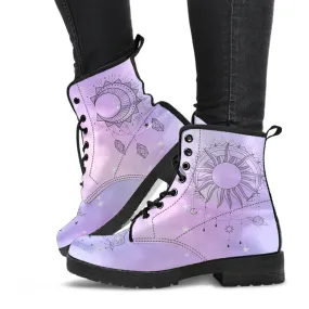 Fashion Combat Boots - Esoteric Art #104 | Unisex Custom Shoes, Vegan Leather Boots Women, Women's Boots, Boots Men, Aesthetic Shoes