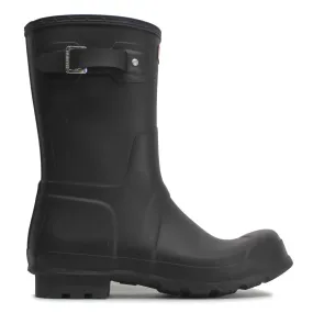 Hunter Mens Boots Original Short Casual Buckle Wellington Rubber - UK 10