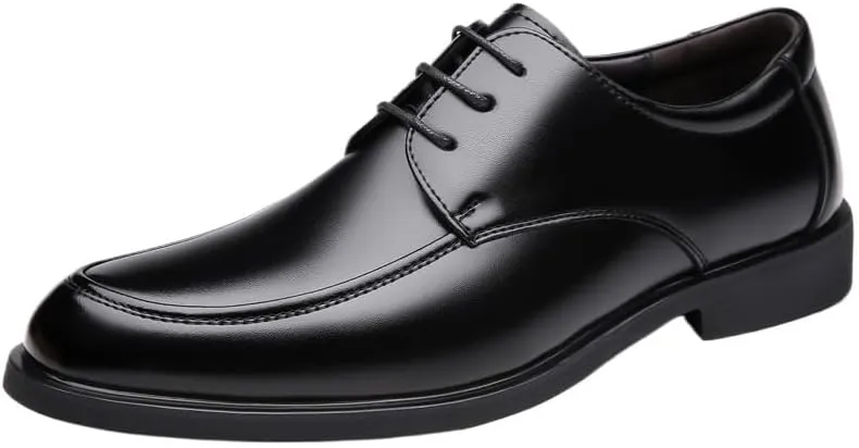 Men's Breathable Comfortable Business Slip on Loafers Shoes Men Superior Flexural Leather Fashion Dress Shoes