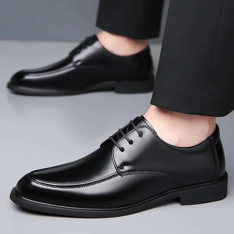 Men's Breathable Comfortable Business Slip on Loafers Shoes Men Superior Flexural Leather Fashion Dress Shoes