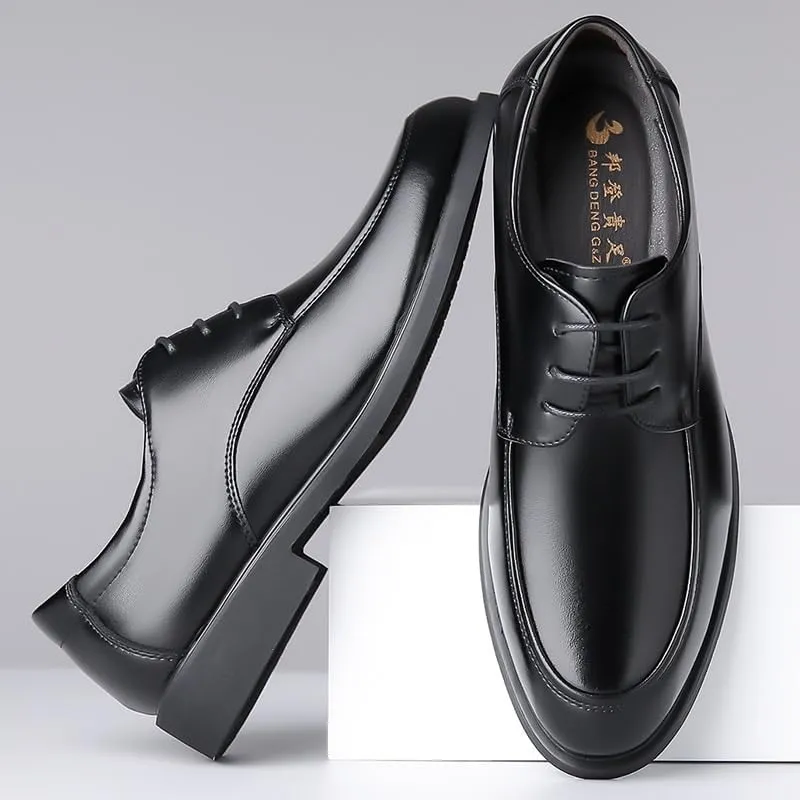 Men's Breathable Comfortable Business Slip on Loafers Shoes Men Superior Flexural Leather Fashion Dress Shoes