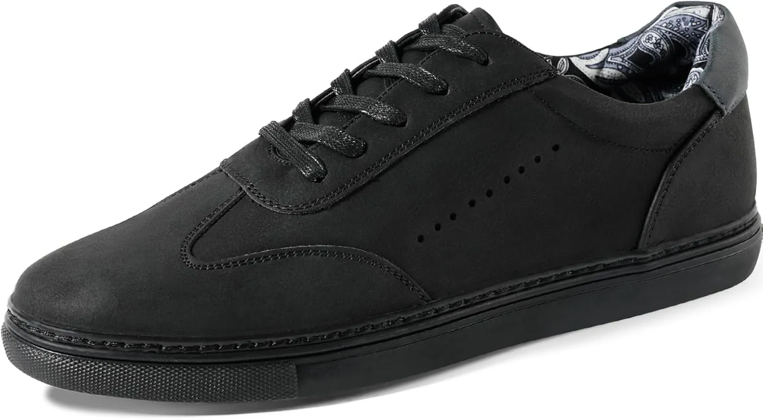 Mens Casual Dress Sneakers - Classic Lace-up Retro Sneakers for Men - Comfortable PU Business Casual Shoes