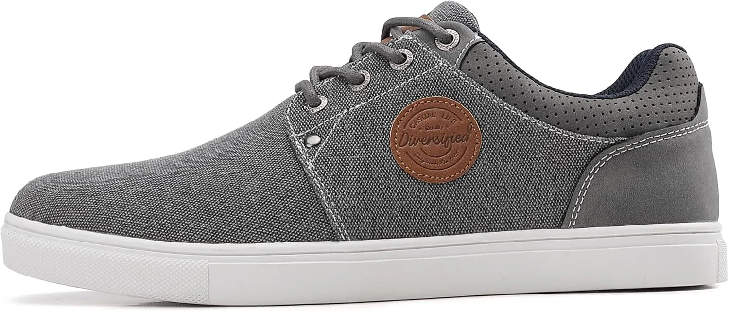 Mens Fashion Sneakers Oxfords Casual Shoes Soft Comfortable Lace-Up Dress Sneakers