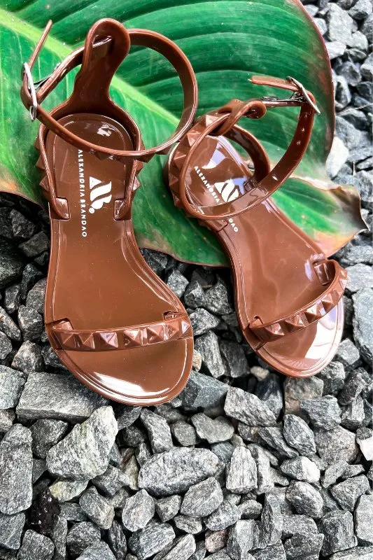 *NEW* Kid's Aria Brown Sandals