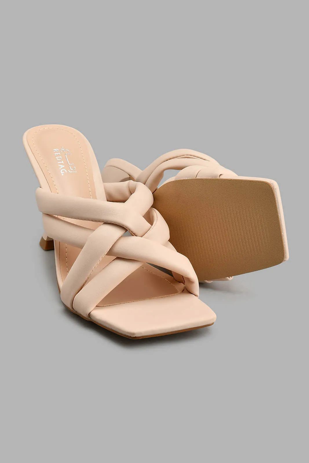 Pink Strappy Mule