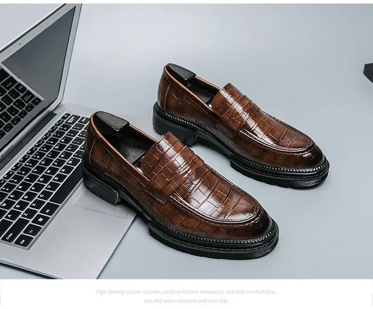 Plus Size Men's Slip-on Platform Slip-on Loafers