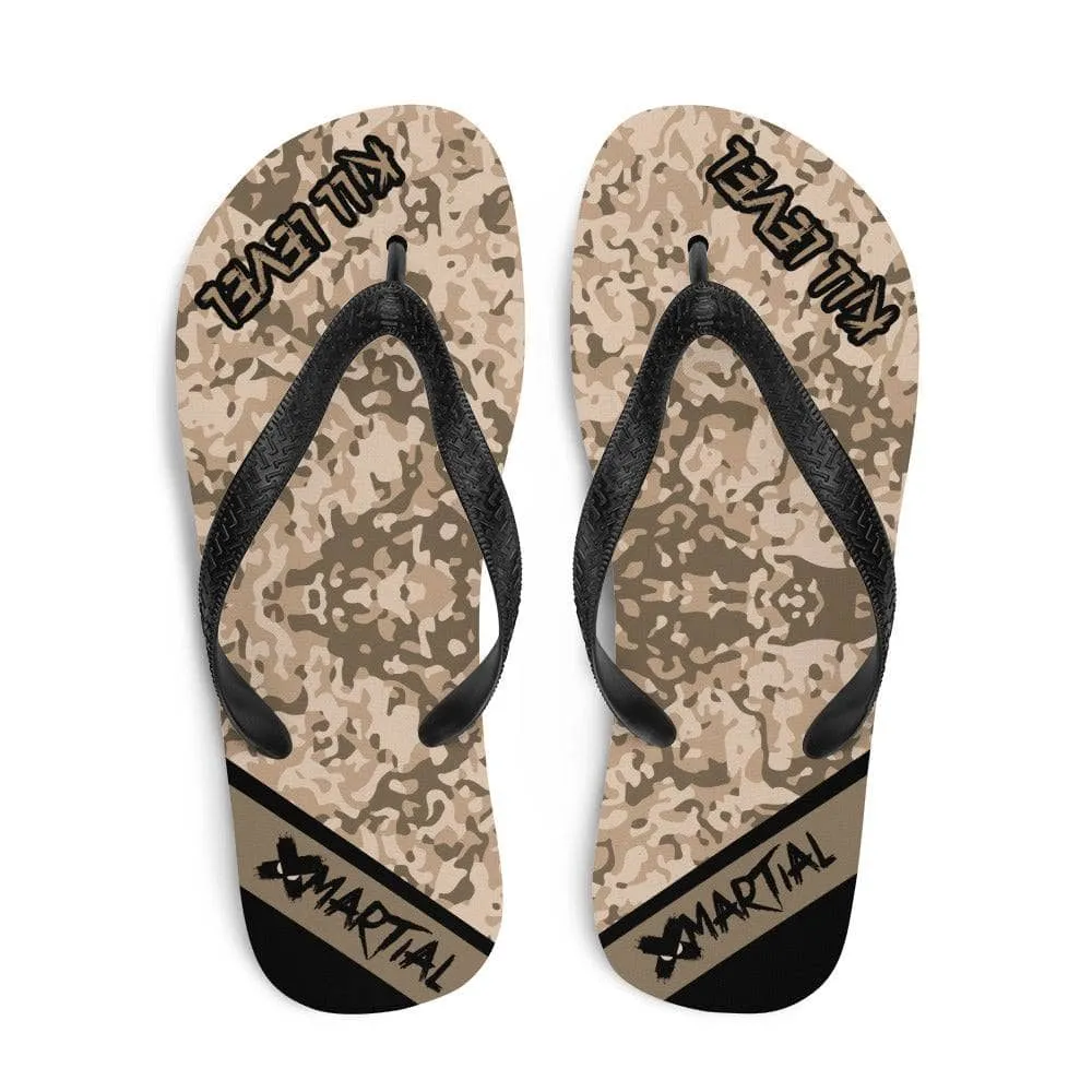 Sand Camo Flip Flops