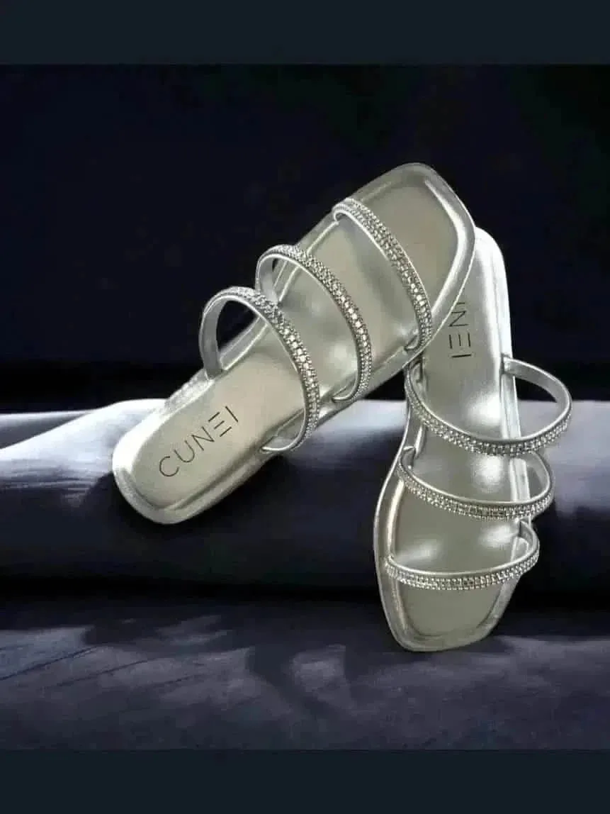 Silver Shimmer Flats