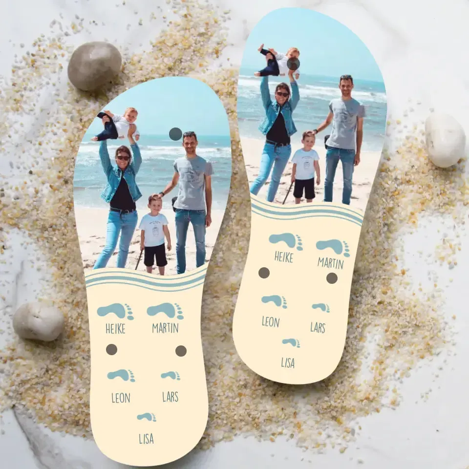 Strandfamilie - Familien-Flipflops