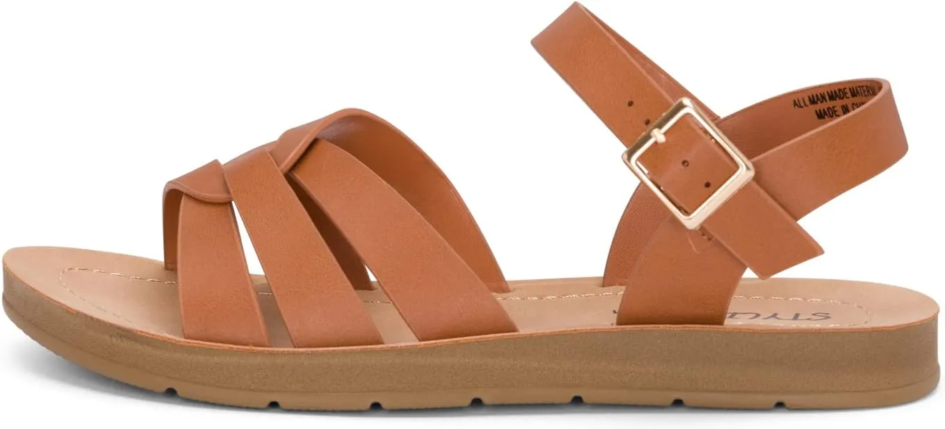 STYLISH S KALI-K ~ Little Girls Comfy Open Toe Strappy Slingback Padded Sole Sandals