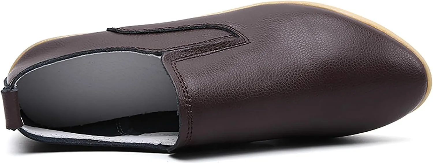 Sunporx Women's Comfortable Loafers Driving Moccasins Shoe Slip on Pointed Toe Flats Casual Comfortable Office Work Business Shoes Breathable Walking