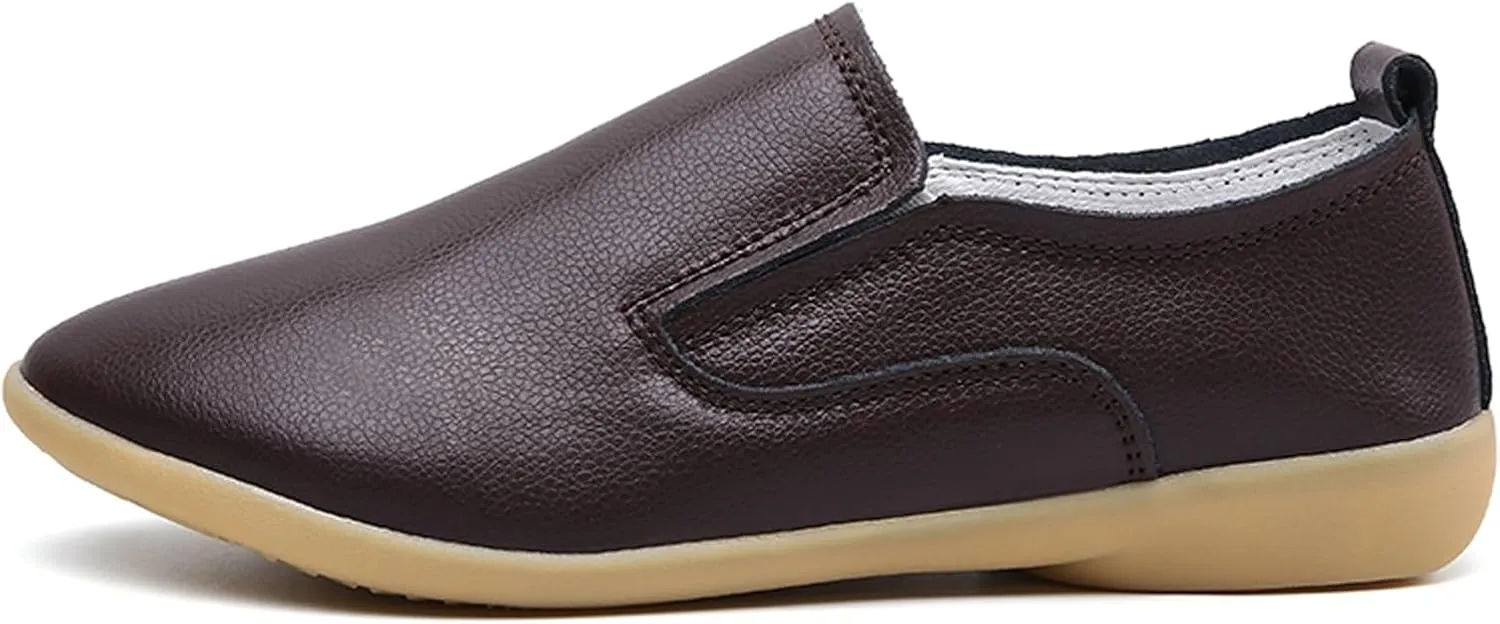 Sunporx Women's Comfortable Loafers Driving Moccasins Shoe Slip on Pointed Toe Flats Casual Comfortable Office Work Business Shoes Breathable Walking