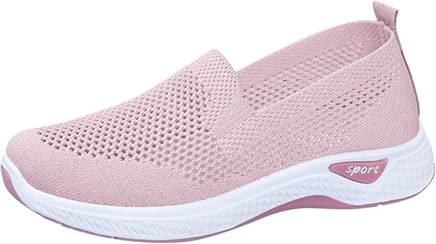 Women's Breathable Mesh Orthopedic Sneakers Casual Fashion Non-Slip Walking Shoes Comfortable Soft Sole Slip-on Loafers Tennis Shoes
