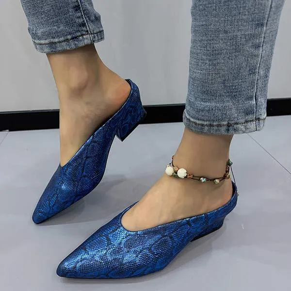Women's Chunky Heel Fashion Mules 33068034C