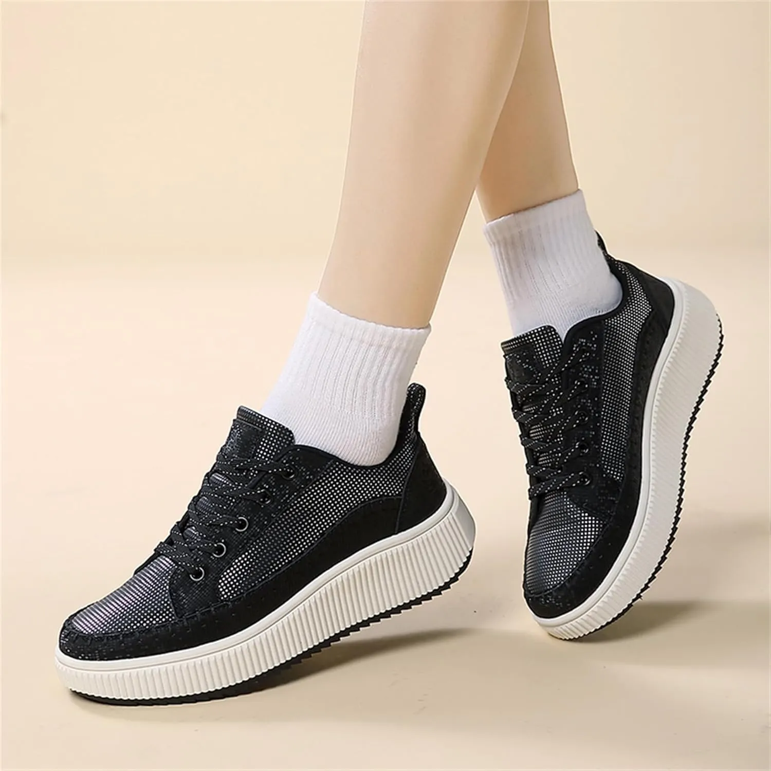 Womens Platform Shoes Comfortable Casual Sneakers Casual Tennis Walking Shoes