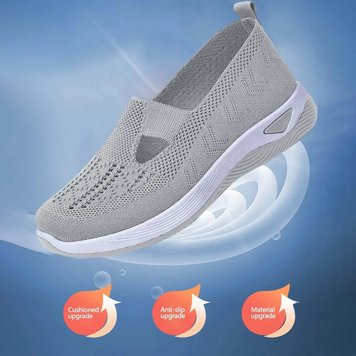 Women's Woven Orthopedic Breathable Soft Sole Running Shoes for Men Comfort Men's Casual Shoes Platform Sneakers Brown Tennis Shoe White Loafers